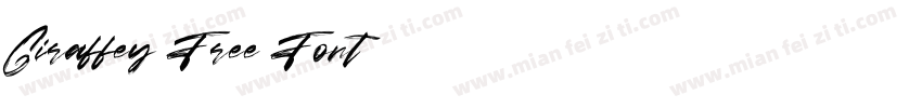Giraffey Free Font字体转换